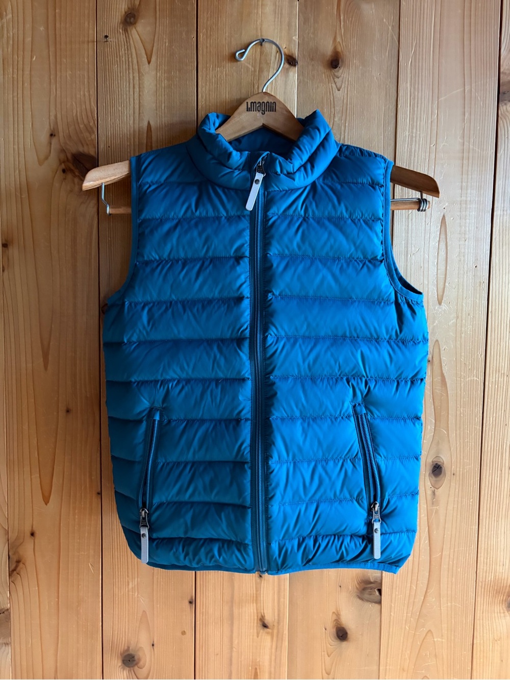 Hanna Andersson size 140 / 10 down puffer vest  blue